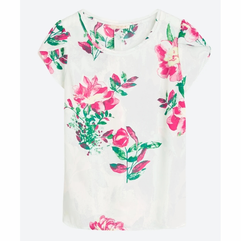 Womenw Floral Shirt - Pink & Green